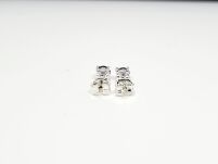 Małe Kolczyki Ametyst Sztyft Srebro 925 - 5