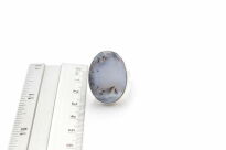 Pierścionek ze srebra 925 z agatem dendrytowym unikat r. 17 - 11