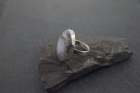 Pierścionek ze srebra 925 z agatem dendrytowym unikat r. 17 - 7