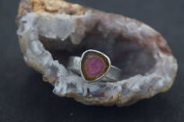 Pierścionek Turmalin Arbuzowy r.12 Srebro 925 - 10