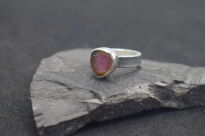 Pierścionek Turmalin Arbuzowy r.12 Srebro 925 - 6