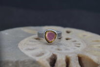 Pierścionek Turmalin Arbuzowy r.12 Srebro 925 - 8