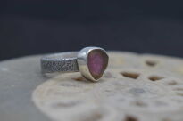 Pierścionek Turmalin Arbuzowy r.12 Srebro 925 - 9