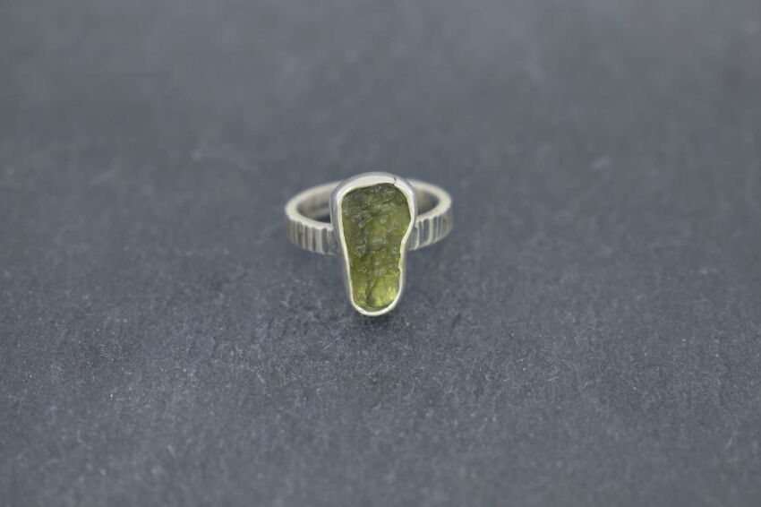 Pierścionek Mołdawit Wełtawit r.11 Srebro 925