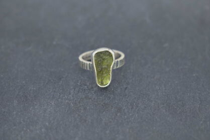 Pierścionek Mołdawit Wełtawit r.11 Srebro 925
