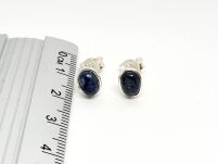 Kolczyki Cyanit Sztyft, Kianit Srebro 925 - 12