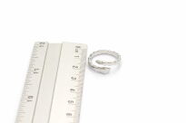 Srebrny pierścionek regulowany Wąż Żmija Srebro 925 Rodowane - 15