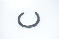 Bransoleta Czarny Turmalin Naturalny Srebro 925 - 6