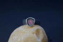 Pierścionek Turmalin Arbuzowy r.12 Srebro 925 - 5