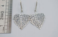 Kolczyki LIście Srebro 925 - 5