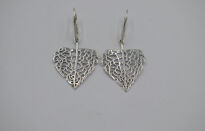 Kolczyki LIście Srebro 925 - 3