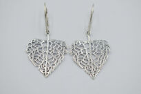 Kolczyki LIście Srebro 925 - 4