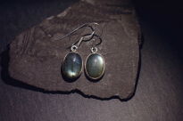 Kolczyki z labradorytem wiszące srebro 925 - 6