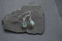 Kolczyki z labradorytem wiszące srebro 925 - 11