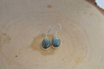 Kolczyki z labradorytem wiszące srebro 925 - 8