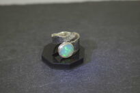 Pierścień Opal Etiopski Wello Srebro 925 Rękodzieło - 11