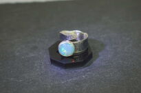 Pierścień Opal Etiopski Wello Srebro 925 Rękodzieło - 5