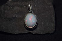 Wisiorek Zawieszka Duży Opal Etiopia Srebro 925 - 7