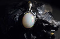 Wisiorek Zawieszka Duży Opal Etiopia Srebro 925 - 11