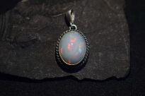 Wisiorek Zawieszka Duży Opal Etiopia Srebro 925 - 12