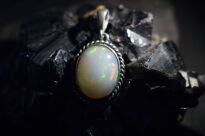 Wisiorek Zawieszka Duży Opal Etiopia Srebro 925 - 13