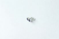 Małe Kolczyki Ametyst Fasetowany Sztyft Srebro 925 - 6