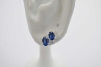 Kolczyki Cyanit  Kyanit Naturalny Sztyft Kianit Srebro 925 - 13