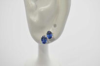 Kolczyki Cyanit  Kyanit Naturalny Sztyft Kianit Srebro 925 - 14