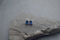 Kolczyki Cyanit  Kyanit Naturalny Sztyft Kianit Srebro 925 - 4