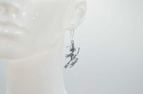 Kolczyki srebrne czarownice na miotle wiedźmy srebro 925 - 4