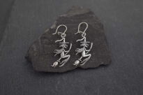 Kolczyki srebrne czarownice na miotle wiedźmy srebro 925 - 6