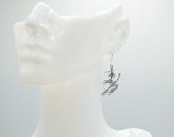 Kolczyki srebrne czarownice na miotle wiedźmy srebro 925 - 8