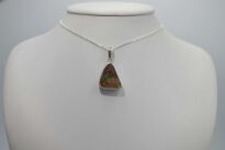 Srebrny wisiorek z opalem boulder Australia Srebro 925 Rękodzieło - 4