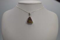 Srebrny wisiorek z opalem boulder Australia Srebro 925 Rękodzieło - 6