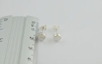 Małe Kolczyki Kamień Księżycowy Sztyft Srebro 925 - 4