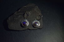 Kolczyki z opalem boulder Australia srebro fakturowane 925 rękodzieło - 10