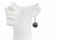 Kolczyki z opalem boulder Australia srebro fakturowane 925 rękodzieło - 7