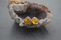 Kolczyki Sztyft Bursztyn Bałtycki Srebro 925 - 3