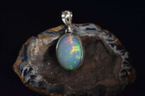 Wisiorek Zawieszka Duży Opal Etiopia Srebro 925 - 11