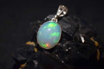 Wisiorek Zawieszka Duży Opal Etiopia Srebro 925 - 5