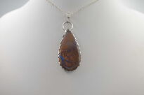 Wisiorek Opal Australia Boulder Srebro 925 - 11