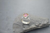 Pierścionek Turmalin Arbuzowy r.12 Srebro 925 - 10