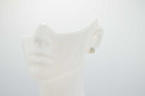 Srebrne kolczyki z naturalnym opalem etiopskim owalne srebro 925 - 2