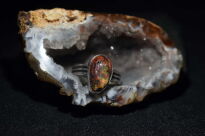 Pierścień Opal Meksyk Cantera Srebro 925 - 10