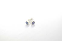 Kolczyki sztyft opal australijski dublet srebro 925 - 6