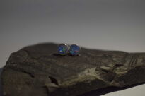 Kolczyki sztyft opal australijski dublet srebro 925 - 7