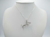 Srebrna zawieszka rekin 925 rekin, oksydowane srebro, biżuteria morska - 8