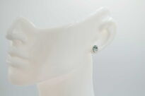 Małe Topaz Niebieski Sztyft Srebro 925 - 2