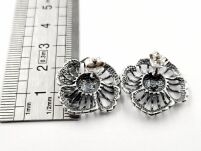 Kolczyki Kwiaty Srebro 925 - 5