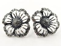 Kolczyki Kwiaty Srebro 925 - 4